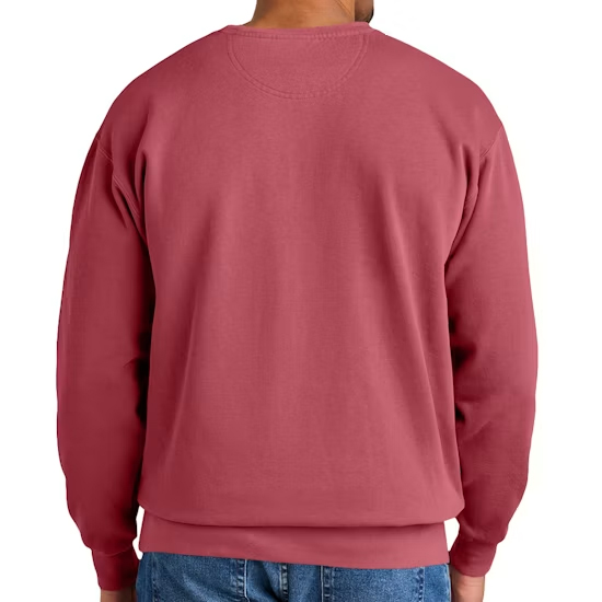 Custom crewneck sweatshirt design example 2, made by Rockhint in Sialkot, Pakistan