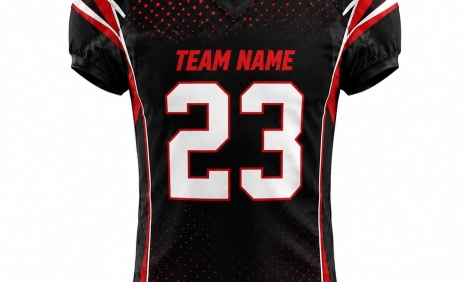 Custom American football jersey, made by Rockhint in Sialkot, Pakistan