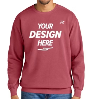 Custom crewneck sweatshirt, made by Rockhint in Sialkot, Pakistan