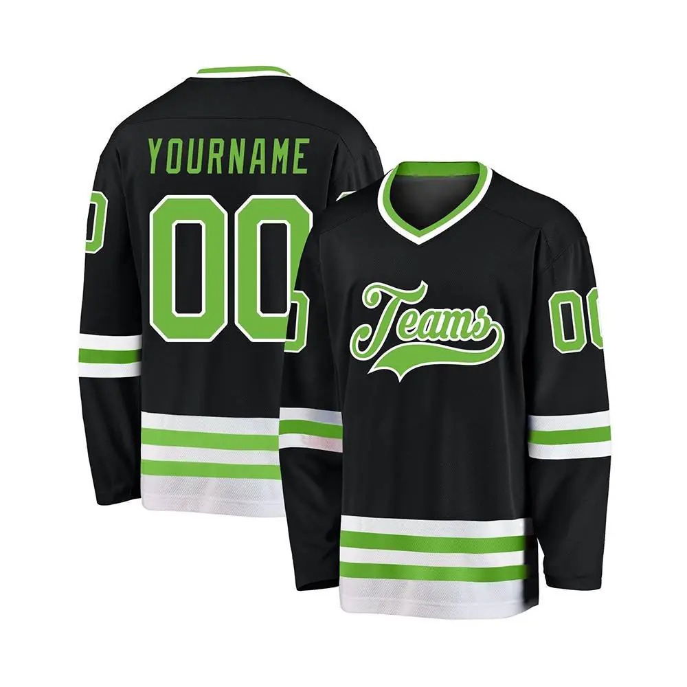 Custom sublimated ice hockey jersey design example 2, made by Rockhint in Sialkot, Pakistan