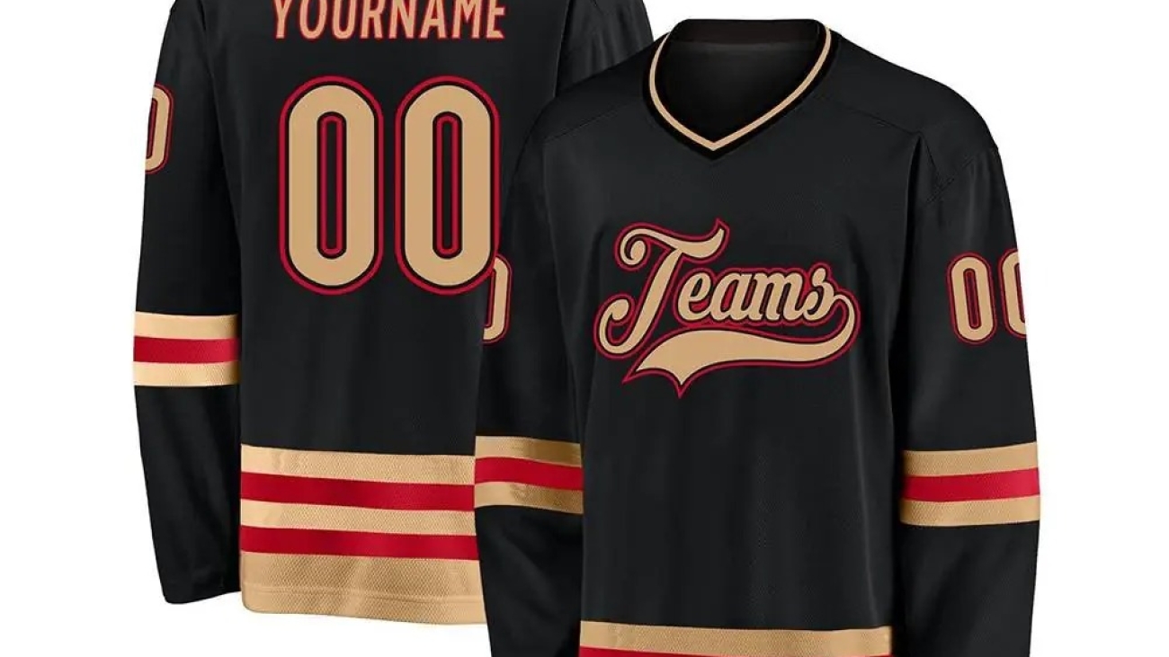Custom sublimated ice hockey jersey, made by Rockhint in Sialkot, Pakistan