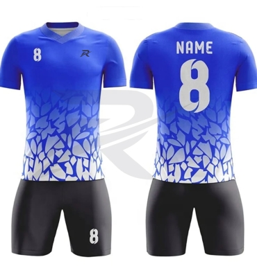 Custom soccer uniform kit, made by Rockhint in Sialkot, Pakistan
