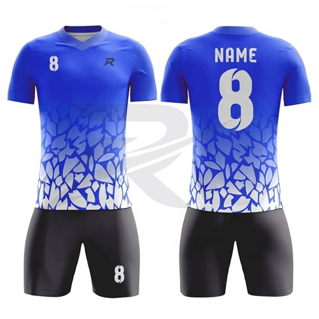 Custom soccer uniform kit, made by Rockhint in Sialkot, Pakistan