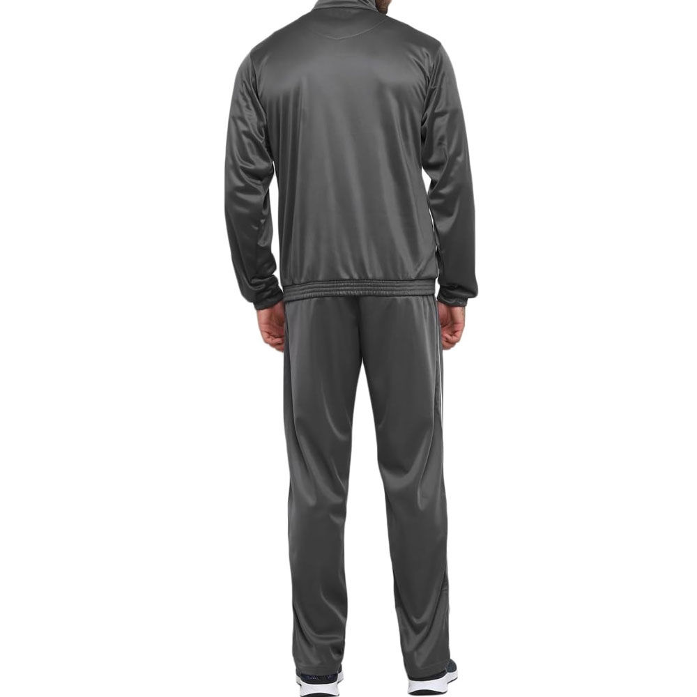 Grey custom training tracksuit, back view